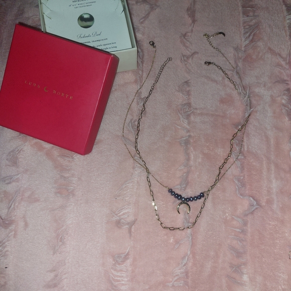 "Luna Norte" Chain Set Blue  Pearl - Picture 5 of 8